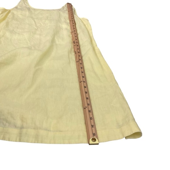J. Jill Love Linen Sleeveless Shift Dress Yellow Size MP (Petite Medium) - Picture 6 of 8